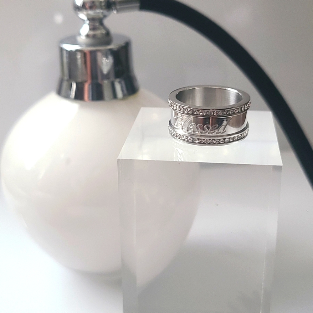 "Blessed" Affirmation Ring - image 2